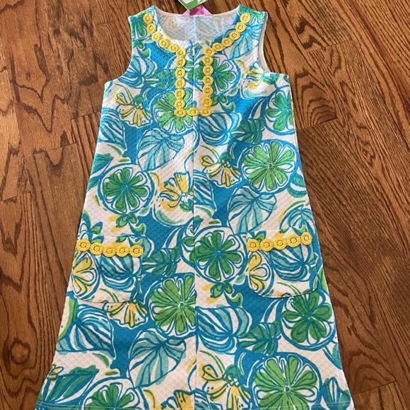 Lilly Pulitzer Girls Knit Shift Dress in Sweet and Sour size M (6-7) NWT - Picture 3 of 8